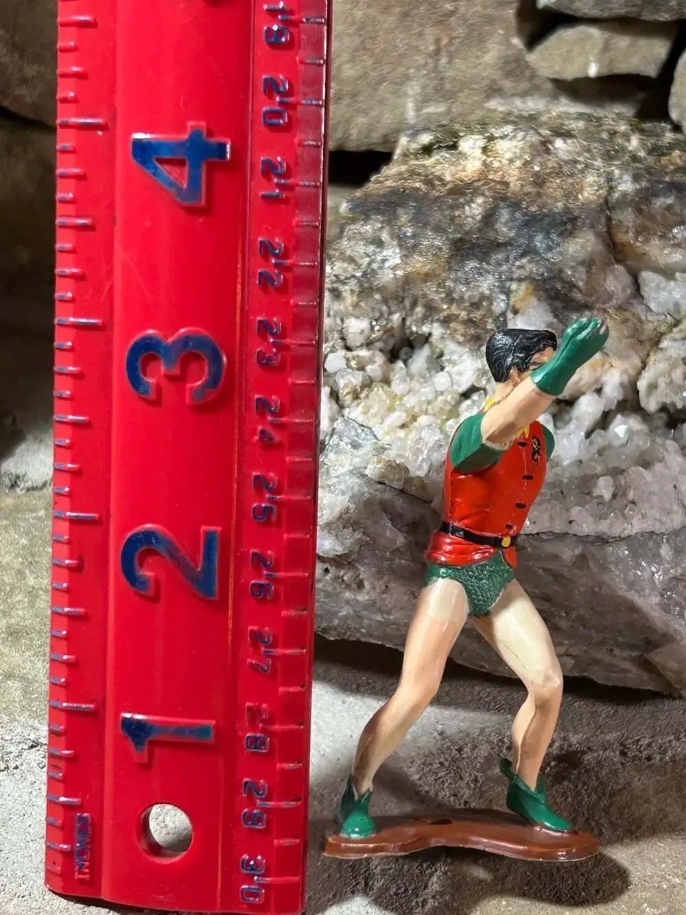 1966 Ideal Justice League Playset Robin Figure No Cape